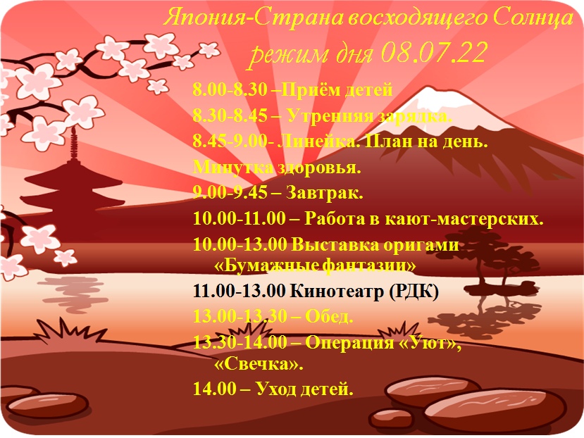 Япония - страна восходящего солнца.