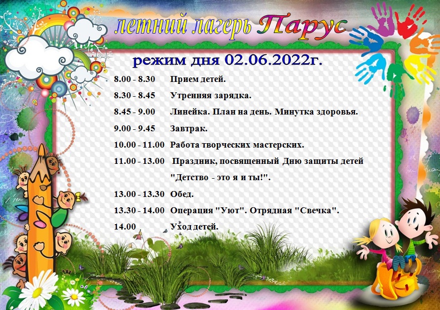 Первый день в лагере.
